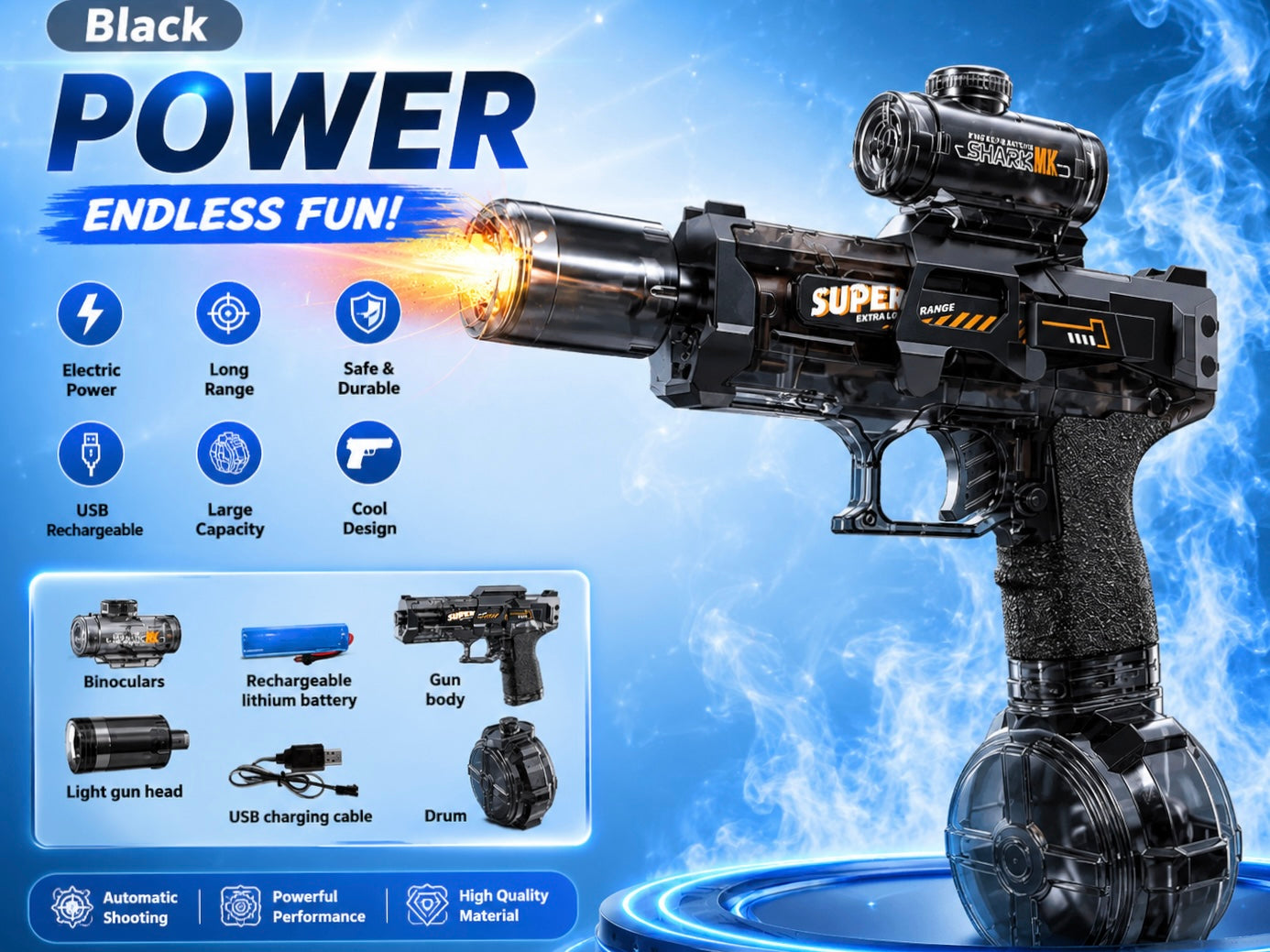 DELTAONE LIGHT WATER GUN FOR KIDS