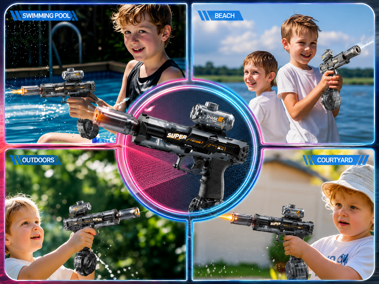 DELTAONE LIGHT WATER GUN FOR KIDS